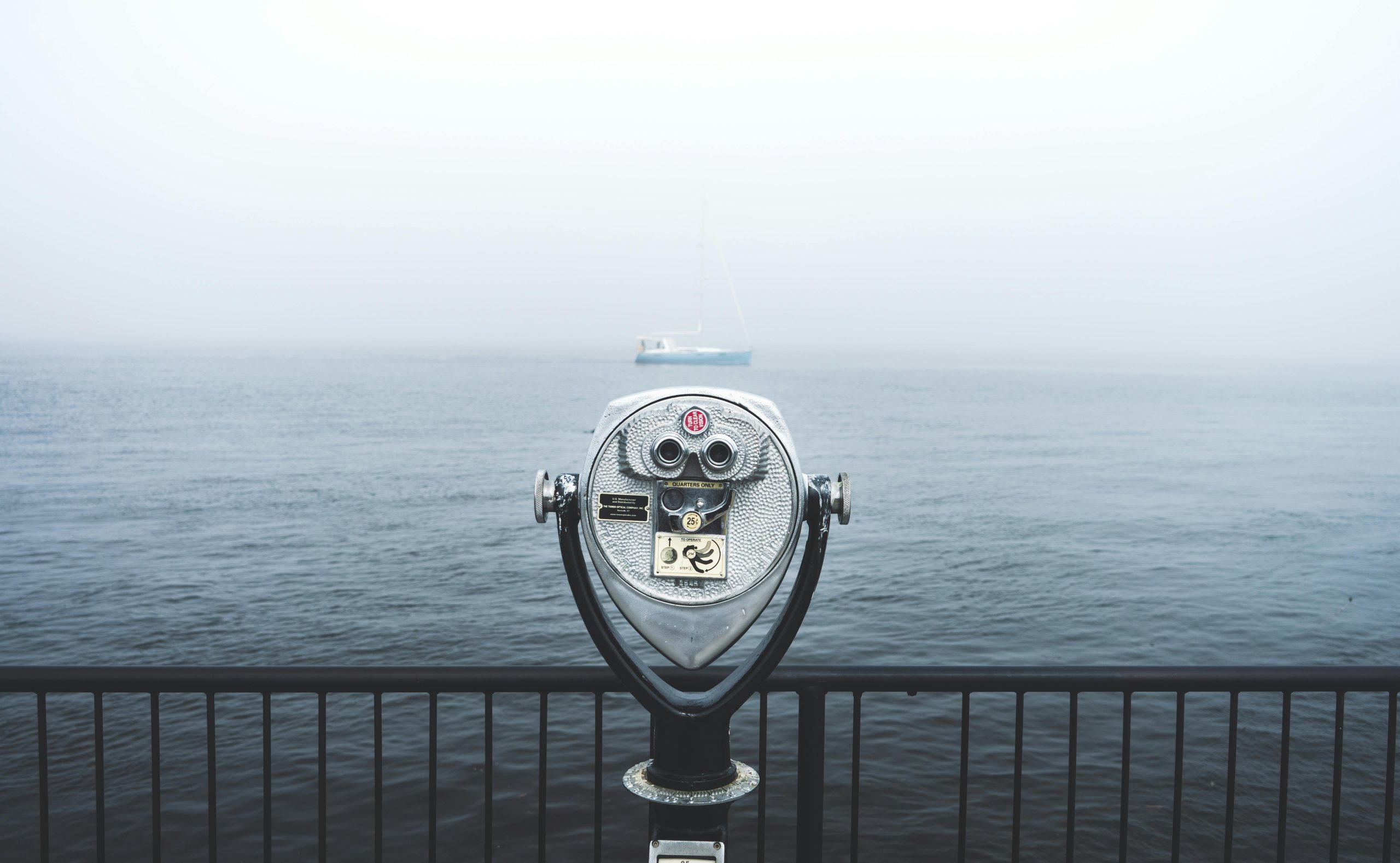 Coin-operated viewer over water